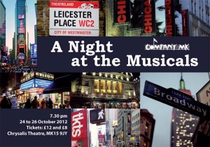 Night at the Musicals - flyer